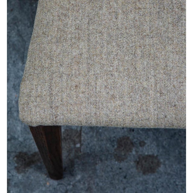 Mid Century Modern Dining Chairs Set 6 Solid Stained Oak Keller Furniture Tan For Sale - Image 12 of 12