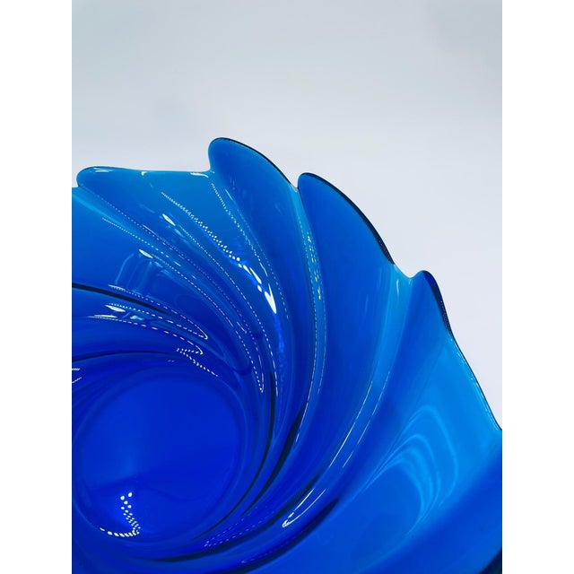Large Vintage Glass Bowl, 1975 For Sale - Image 6 of 8