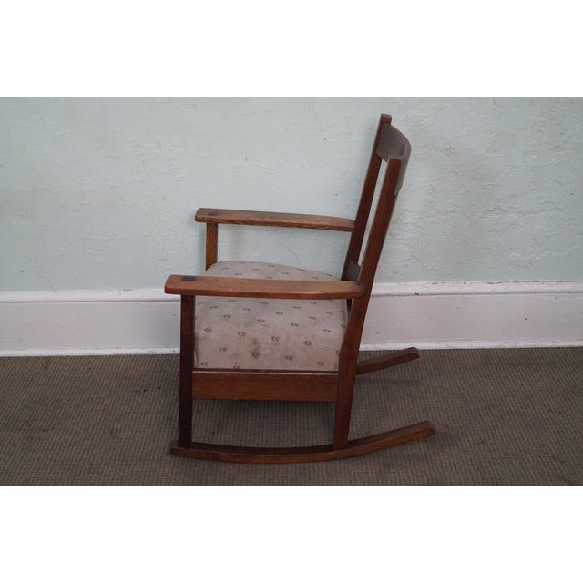Antique Mission Oak Rocking Chair Chairish