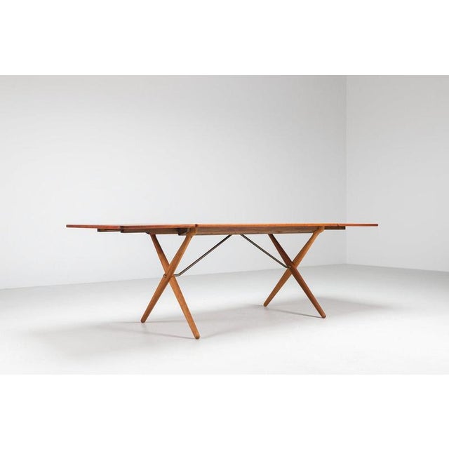 Model AT-309 Dining Table in Teak by Hans Wegner for Andreas Tuck, Denmark, 1952 For Sale - Image 14 of 18