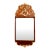Scandinavian Rococo Walnut and Gilt Mirror For Sale