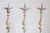 French Early 18th Century Rococo Gray and Cream Painted Candlesticks, Sold Each For Sale - Image 4 of 6