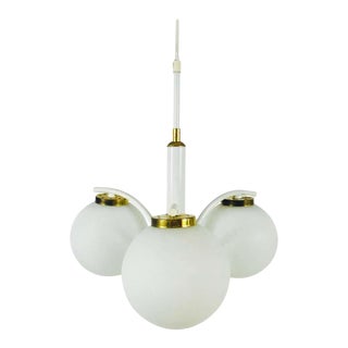 Richard Essig White Space Age Chandelier, circa 1970s For Sale