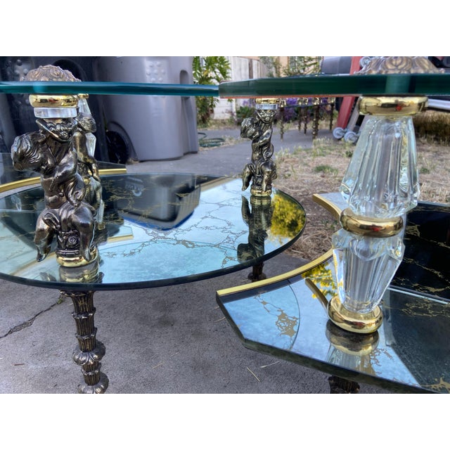 1940s Hollywood Regency Goran of Belgium 3-Piece Coffee Table Set Unmarked For Sale - Image 12 of 12