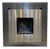 Modern Bio Ethanol Wall Fireplace in Stainless Steel For Sale
