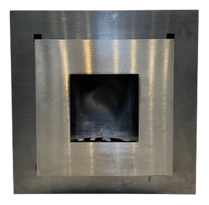 Modern Bio Ethanol Wall Fireplace in Stainless Steel