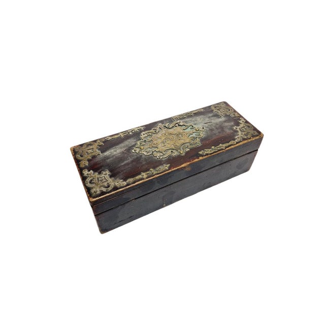 Art Nouveau Oriental Box with Marquetry, 1900s For Sale - Image 12 of 18