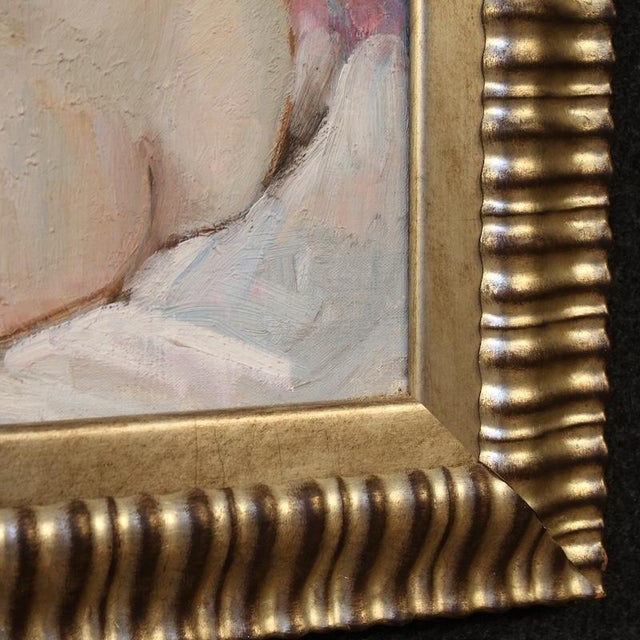 French Artist, Female Nude, 1950, Oil on Canvas For Sale - Image 10 of 13