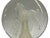Glass Clear Glass Back Relief Carved Horse Round Display Disc For Sale - Image 7 of 13
