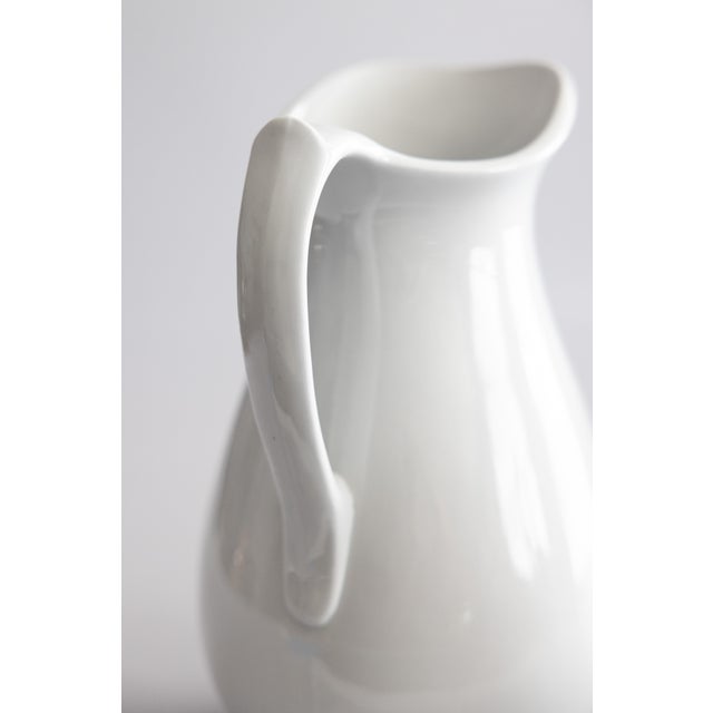 Large Antique 19th Century English White Ironstone Pitcher For Sale In Houston - Image 6 of 9