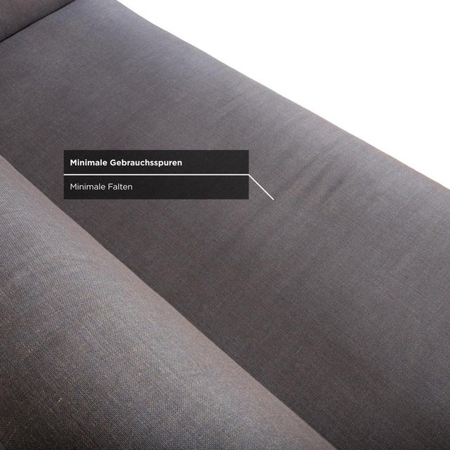 Grey Grata 3-Seater Sofa and Ottoman from Rolf Benz, Set of 2 For Sale - Image 10 of 18