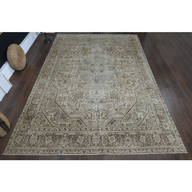 Vintage Persian Hand-Knotted area rug is a semi-antique vintage area rug. The '70s Eastern region of Anatolian's unique...