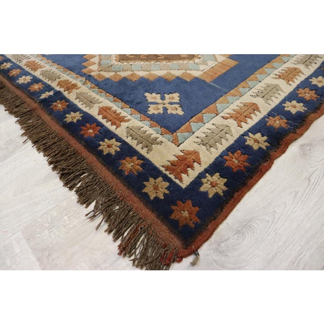 Vintage Turkish Hand Knotted Rug, 1950s For Sale - Image 10 of 17