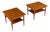 Pair Danish Teak Side Tables With Drawers 1960s For Sale