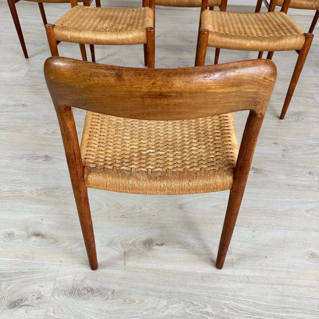 Brown Niels Otto Moller Dining Chairs – Set of 6 For Sale - Image 8 of 9
