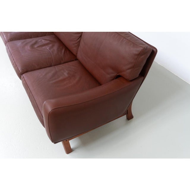Danish Modern Leather and Rosewood Sofa from Eran, 1960s For Sale - Image 18 of 18