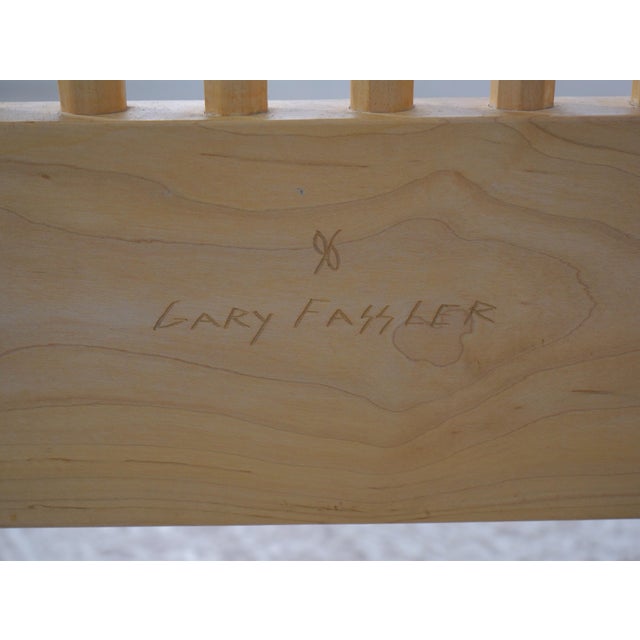 Studio Crafted Made King Size Maple Spindle Bed For Sale - Image 12 of 12