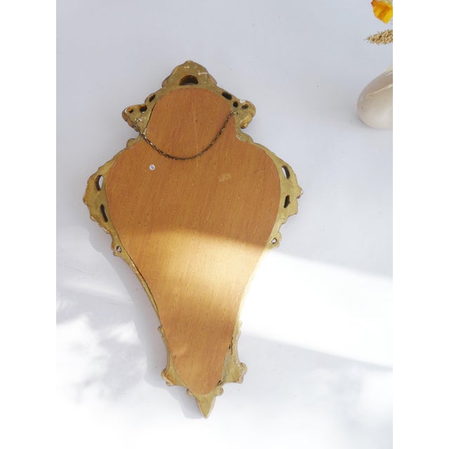 Vintage Baroque Ornate Wall Mirror, 1960s For Sale - Image 10 of 11
