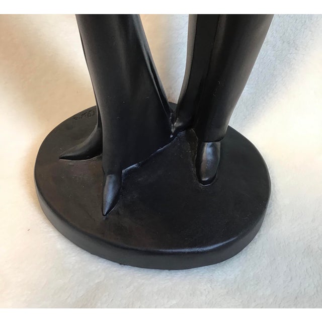 Black 1986 Claude LeClerc for Austin Pro Inc “L’etoile” Sculpture, Signed For Sale - Image 8 of 13