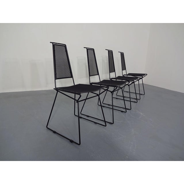 Metal Chairs from Rolf Rahmlow, Germany, 1980s, Set of 4 For Sale - Image 6 of 17
