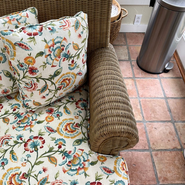 1980s Henry Link Rattan Sofa For Sale - Image 9 of 10