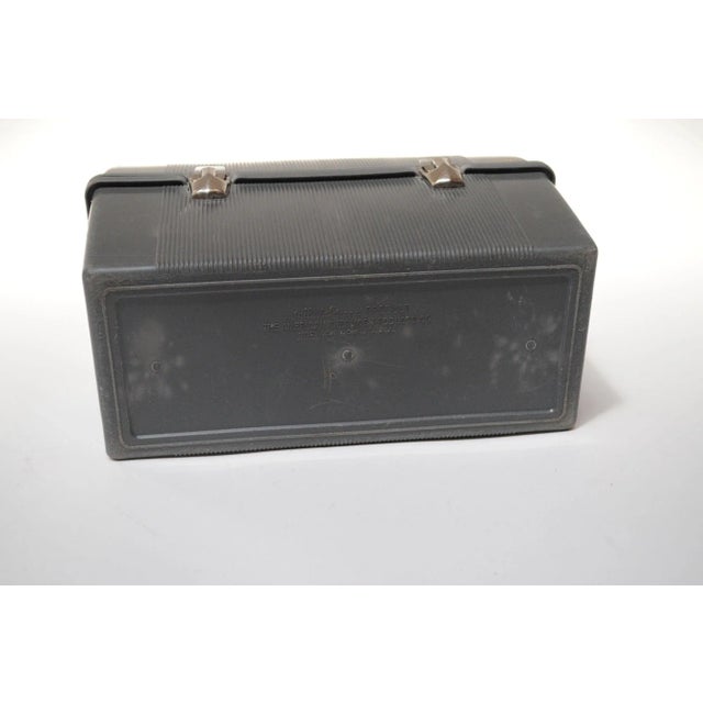 Metal Vintage Thermos Brand Gray Plastic Work Lunch Box For Sale - Image 7 of 12