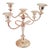 Vintage Silver on Copper Five Arm Convertible Candelabra For Sale
