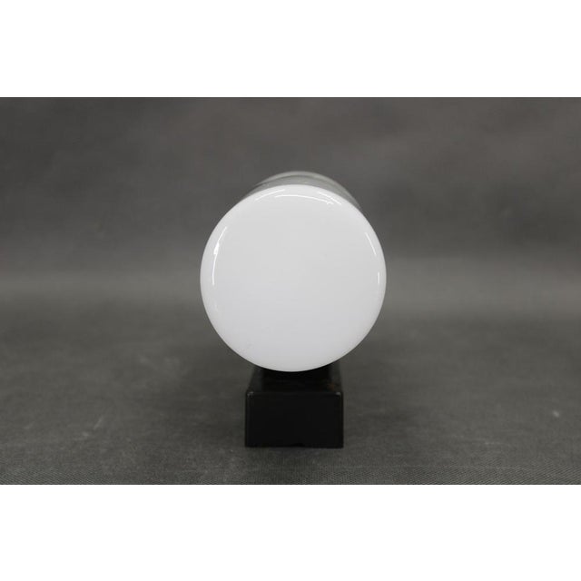 Mid-Century Modern Bakelite and Glass Wall Light, Czechoslovakia, 1960s For Sale - Image 3 of 10