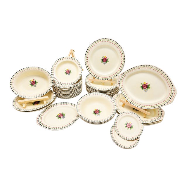 1910s Titian Ware by Royal Adam’s China - 40 pcs For Sale