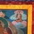 Antique Tibetan Hand Painted Silk and Canvas Thangka with Figures, Circa 1920 For Sale - Image 4 of 12