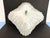 White Opalescent Fluted Glass Shell Flush Light For Sale - Image 8 of 18
