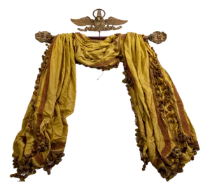 Italian Curtain Rail with Scarf, 1830