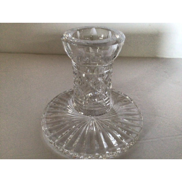 1980s Waterford Crystal Candle Holder For Sale - Image 6 of 10