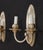 Early 20th Century Antique Bradley & Hubbard Silvered Brass Wall Sconces - a Pair For Sale - Image 5 of 8