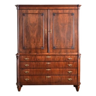 18th Century Dutch Louis XVI Style Mahogany Cabinet For Sale