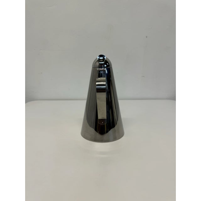 1980s Cerutti Italy Tea Kettle, Coffee Pot, Carafe, Vessel in Stainless Steel, 1980s For Sale - Image 5 of 8
