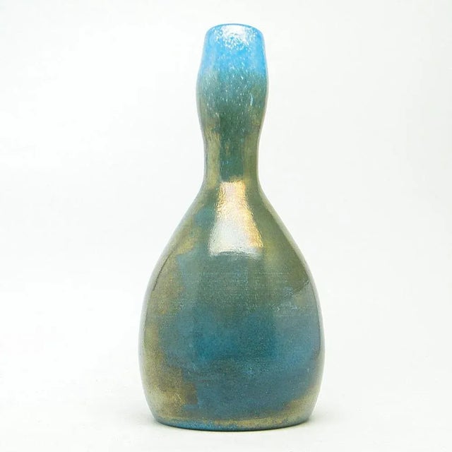 Glass Postmodern Vase from Łysa Góra Glassworks, Poland, 1970s For Sale - Image 7 of 8