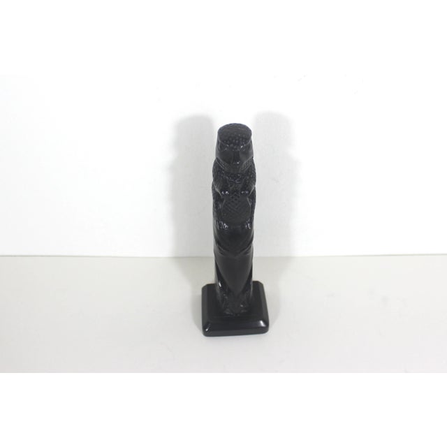 Vintage Totem Pole Style Black Sculpture For Sale - Image 10 of 10