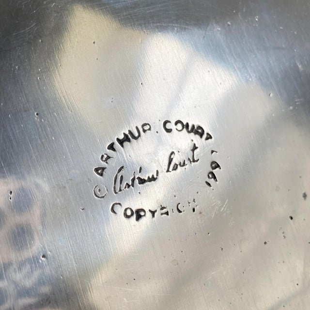 Vintage Arthur Court Crab Seafood Tray Aluminum Dish For Sale - Image 9 of 10