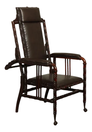 Hunzinger Antique Victorian Gothic Period Reclining Morris Chair
