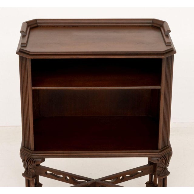Neoclassical Neoclassical Style Walnut Side Table Bookcase For Sale - Image 3 of 9