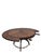 Brown MCM Walnut Extension Dining Table With Sunburst Top For Sale - Image 8 of 12