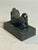 Antique 19th Century French Inkwell Top Lid Lion Dog Bronze Figurine For Sale - Image 4 of 12
