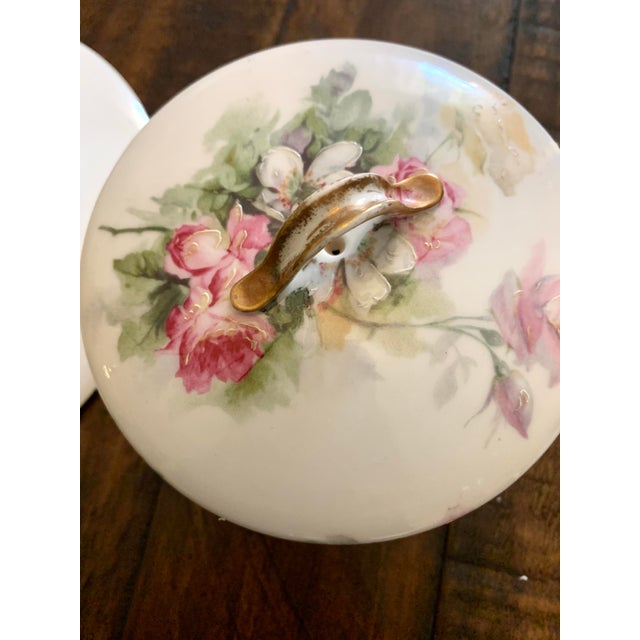Limoges, France Vintage Haviland Limoges France Floral Porcelain Butter Dish For Sale - Image 4 of 10