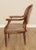Almond Ethan Allen French Louis XVI Style Armchair For Sale - Image 8 of 13