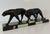 Maurice Font, French Art Deco Sculpture of Panthers, 1930s, Metal on Marble Base For Sale - Image 10 of 12
