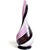Mid-Century Modern Murano Vintage Pink White Black Ribbon Pattern Italian Art Glass Mid-Century Decorative Pitcher Vase For Sale - Image 3 of 4