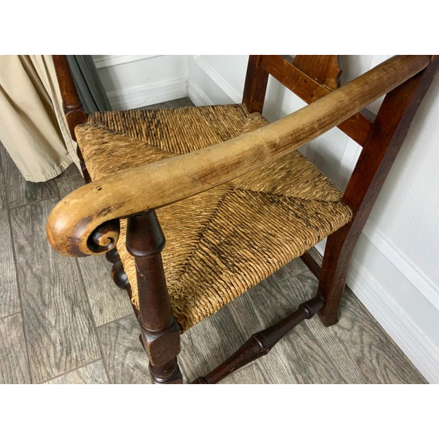 Queen Anne Maple Arm Chair, New England 1760 For Sale - Image 9 of 12