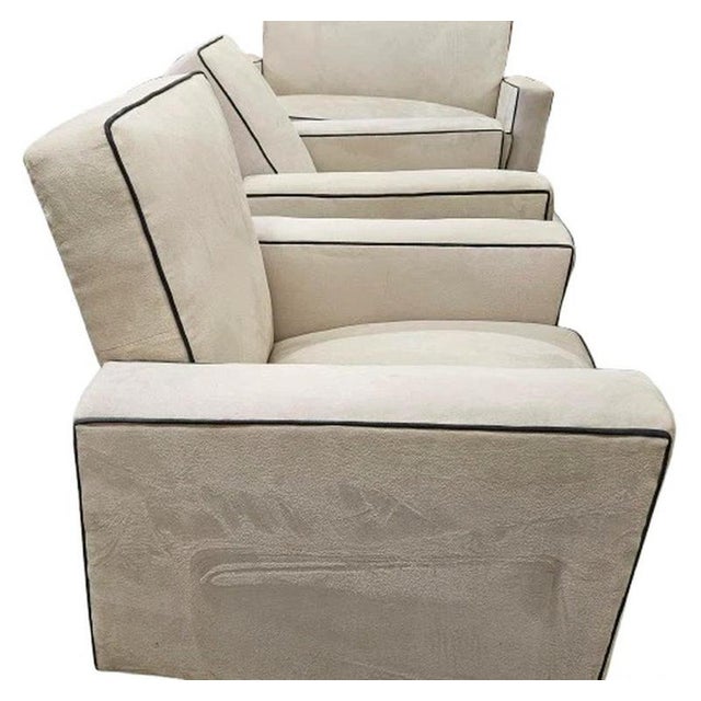 Black Art Deco British Reclining Armchairs, 1930, Set of 2 For Sale - Image 8 of 9