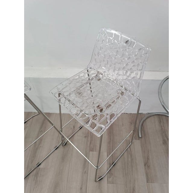 Italian Spider High Stools, 2000s, Set of 2 For Sale - Image 6 of 10